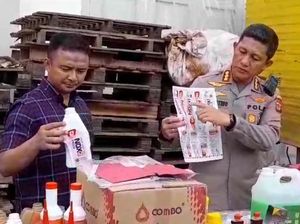 Pemilik-7 Pekerja Gudang Produksi Oli Palsu Ditangkap di Deli Serdang