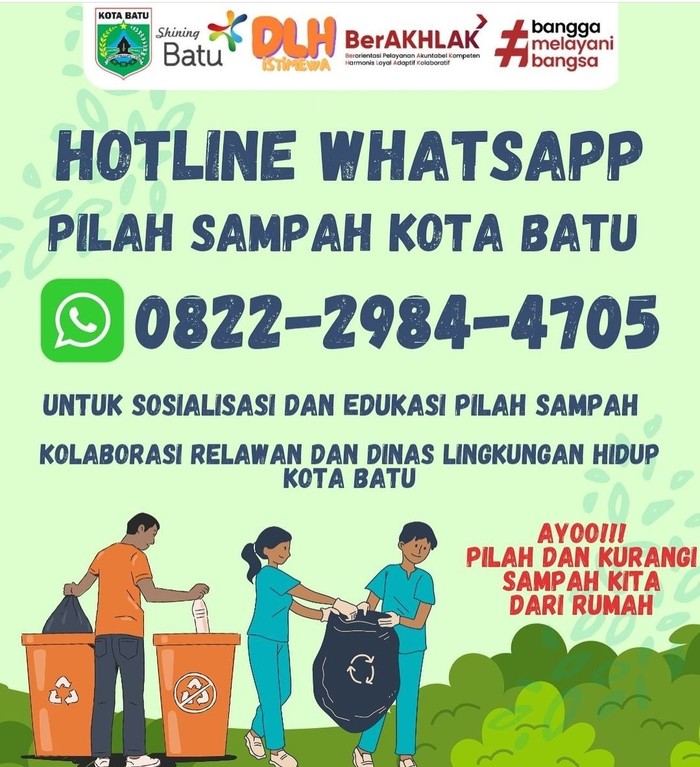 Hotline sampah kota batu