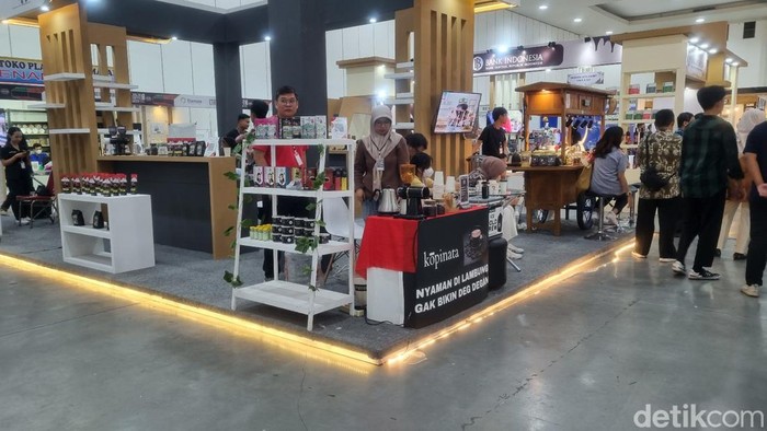 Suasana Jogja Coffee Week #3 di Jogja Expo Center (JEC), Kapanewon Banguntapan, Kabupaten Bantul, Jumat (1/9/2023).