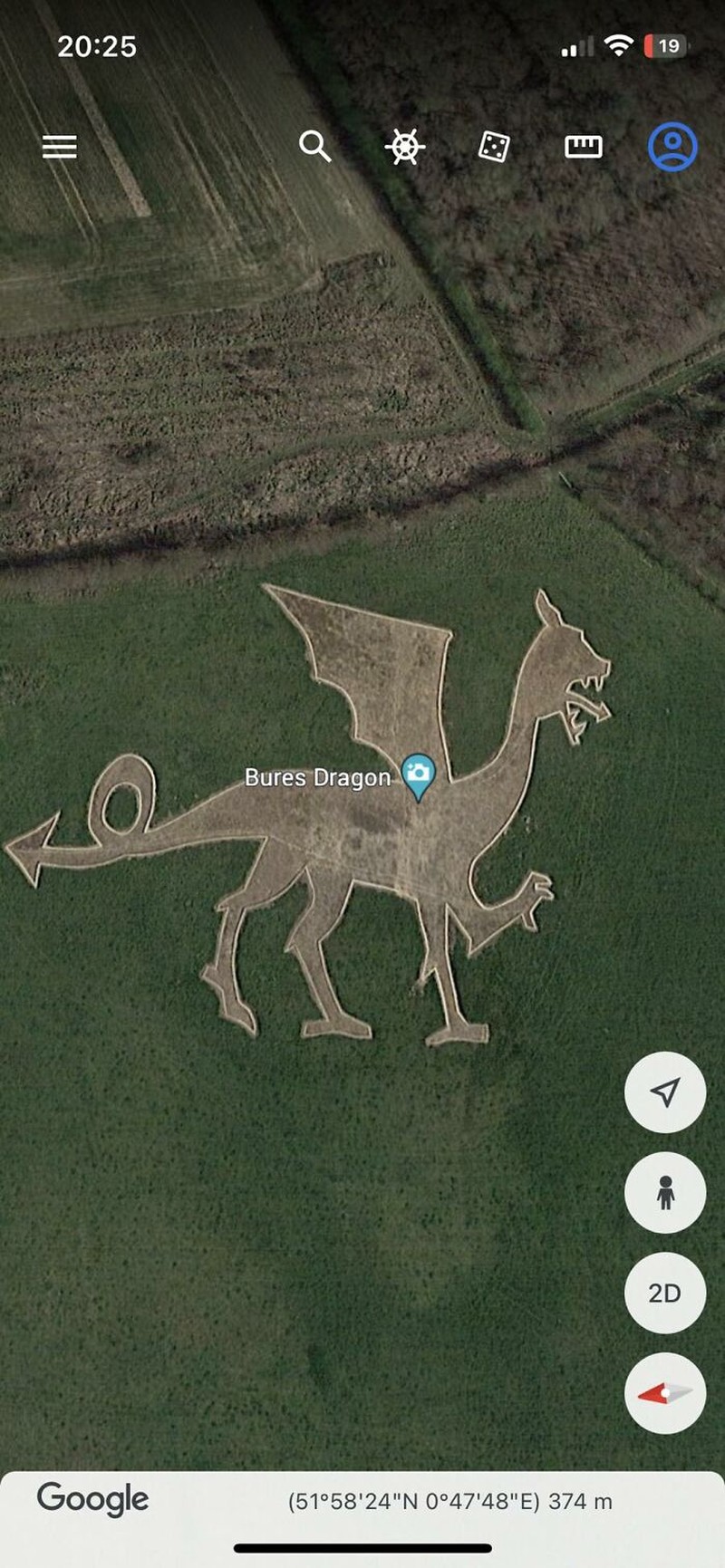 Keanehan di Google Earth