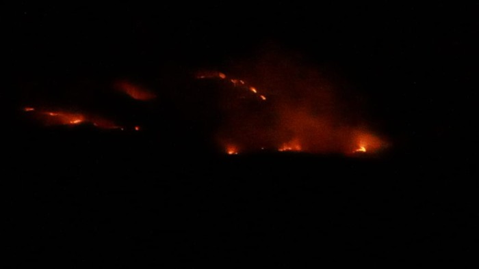 Kebakaran di Gunung Sumbing, Jumat (1/9/2023)