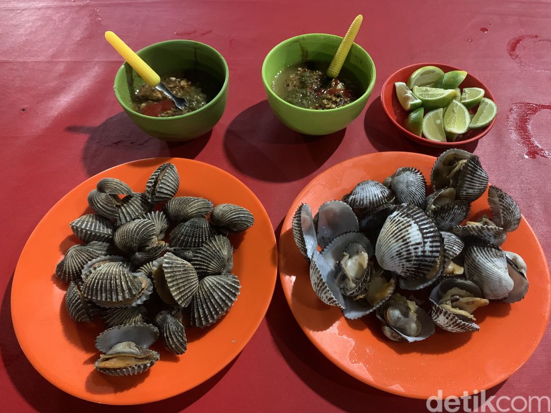 Kerang rebus di Medan. (Foto: Kartika Sari/detikSumut).