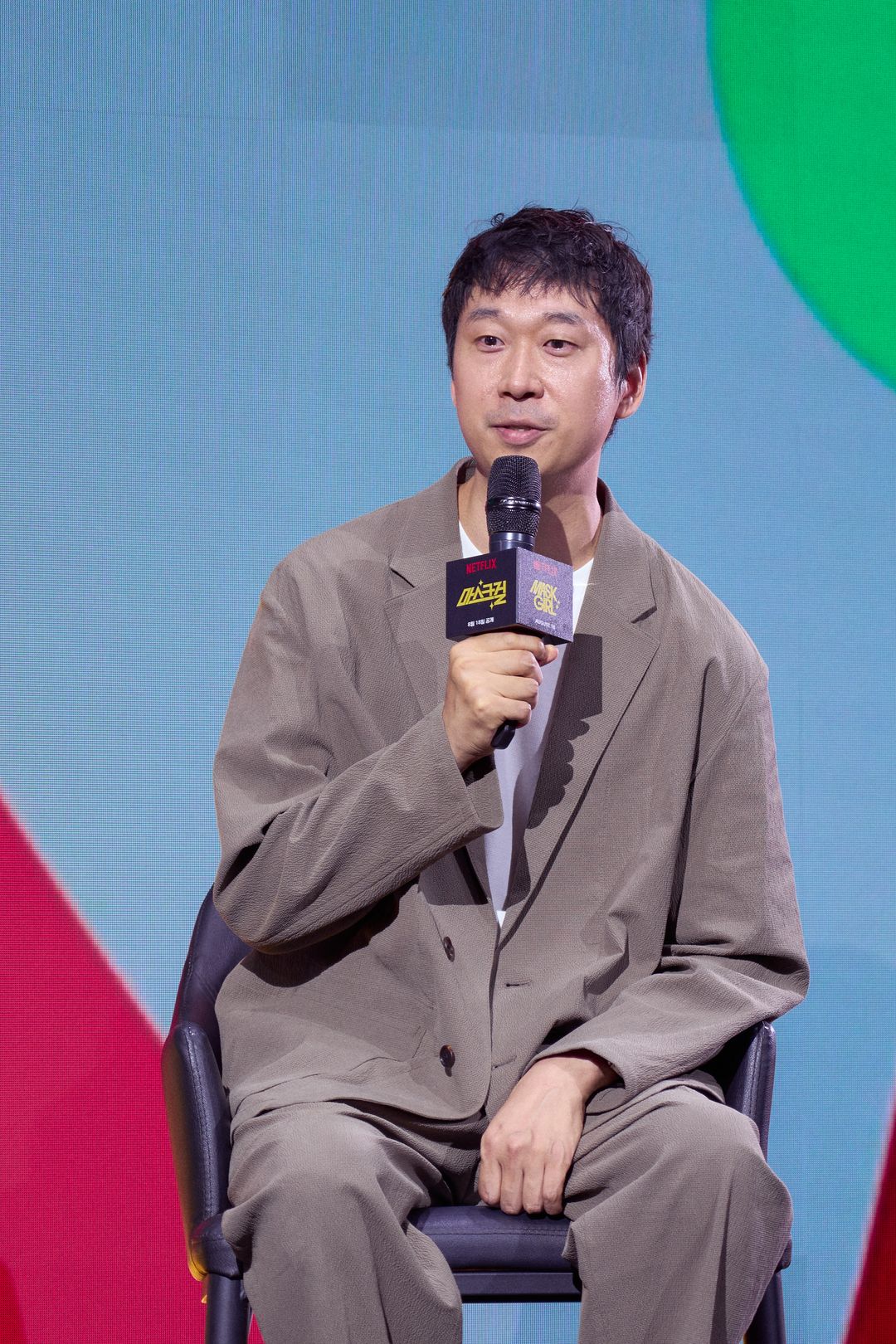 Sutradara Mask Girl, Kim Young Hoon, saat konferensi pers drama Korea Netflix tersebut di Seoul, Korea Selatan, beberapa waktu lalu.