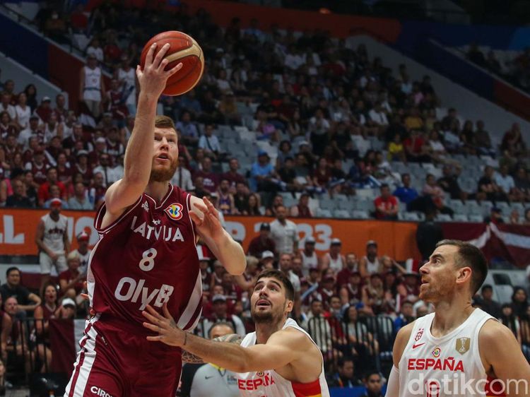 Latvia Bekuk Juara Bertahan Spanyol di FIBA World Cup 2023