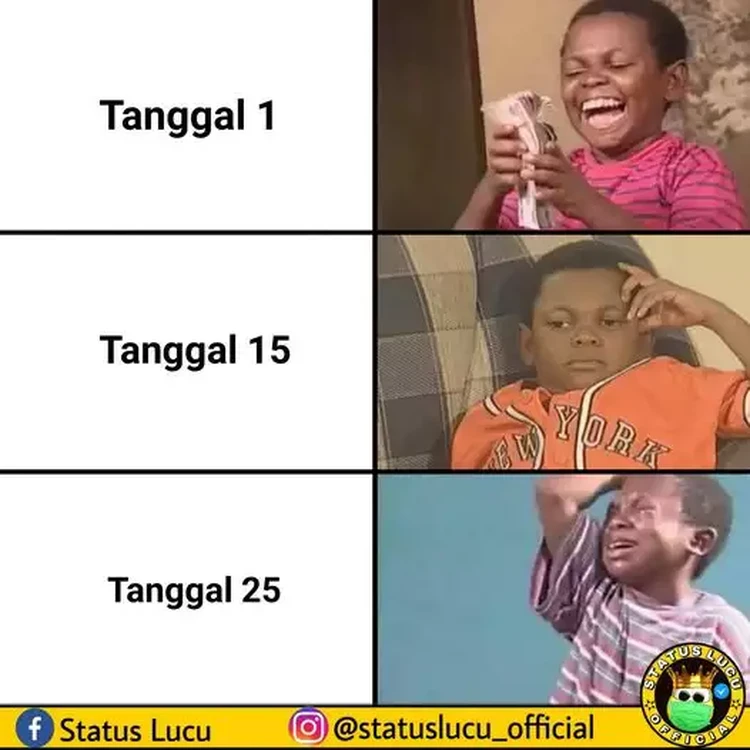 Meme Gajian Numpang Lewat, Bikin Nyes di Hati Namanya juga gajian. Kayanya lima menit, habis itu uangnya dipakai buat bayar cicilan. Yang sabar ya, Bos!