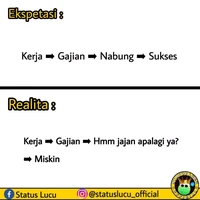 Namanya juga gajian. Kayanya lima menit, habis itu uangnya dipakai buat bayar cicilan. Yang sabar ya, Bos!
