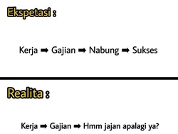 Meme Gajian Numpang Lewat, Bikin Nyes di Hati