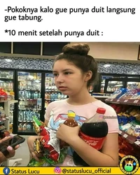 Namanya juga gajian. Kayanya lima menit, habis itu uangnya dipakai buat bayar cicilan. Yang sabar ya, Bos!