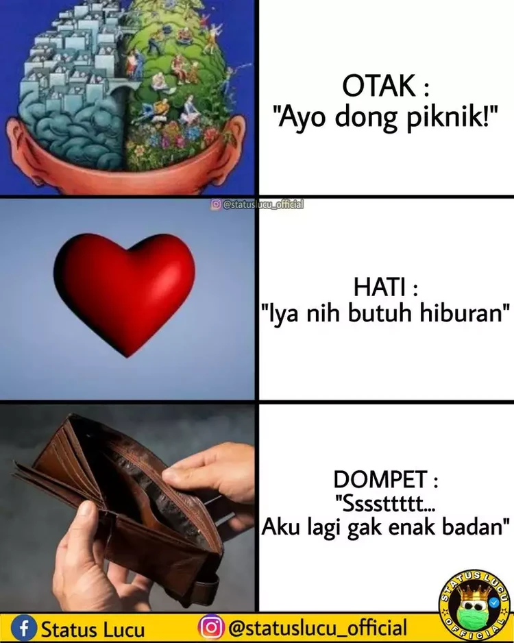 Meme Gajian Numpang Lewat, Bikin Nyes di Hati