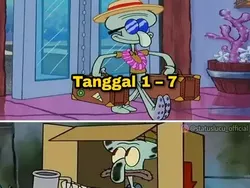 Meme Gajian Numpang Lewat, Bikin Nyes di Hati