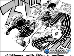 Manga One Piece 1091: Luffy Vs Admiral Kizaru
