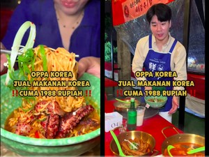 Wow! Di Jaksel Ada Oppa Korea Buka Warung Tenda