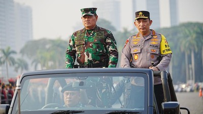 Potret Panglima TNI-Kapolri Tinjau Kesiapan Pengamanan KTT ASEAN