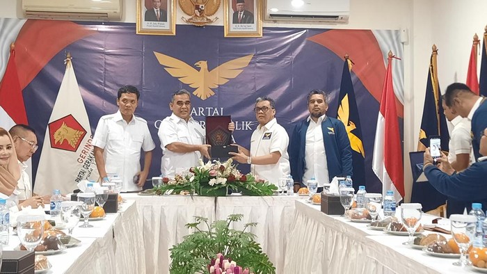 Partai Garuda deklarasikan dukungan ke Prabowo Subianto (Annisa/detikcom)