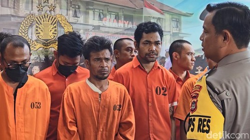 Pengungkapan kasus perdagangan orang di Polres Gianyar, Bali.