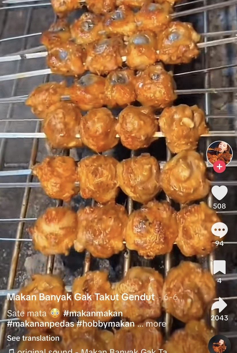 Sate mata sapi viral di China