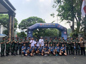 Didampingi TNI, Muryansyah Tempuh 3.141 Km Bawa Pesan #StopWariskanSampah