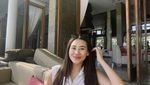 Gaya Classy Aaliyah Massaid Saat Makan Sushi dan Nongkrong di Kafe