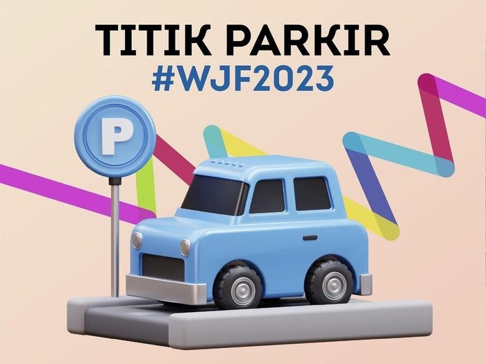Alternatif kantong parkir West Java Festival 2023.