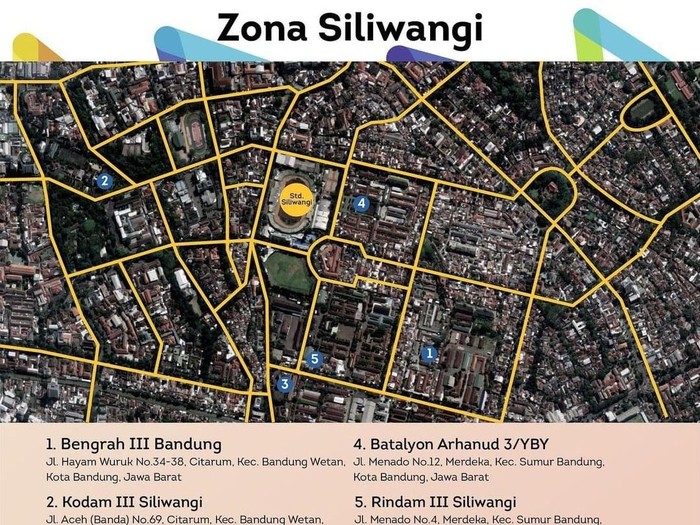 Alternatif kantong parkir West Java Festival 2023.