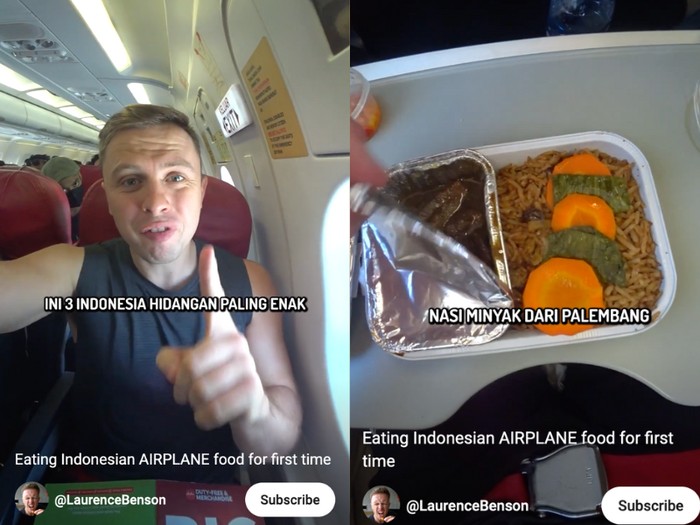 Bule Cobain 3 Makanan Indonesia di Pesawat, Ternyata Ini Menu Favoritnya