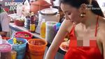 Cantik! Penjual Ayam Kaki Lima Ini Bikin Pelanggannya Terpana