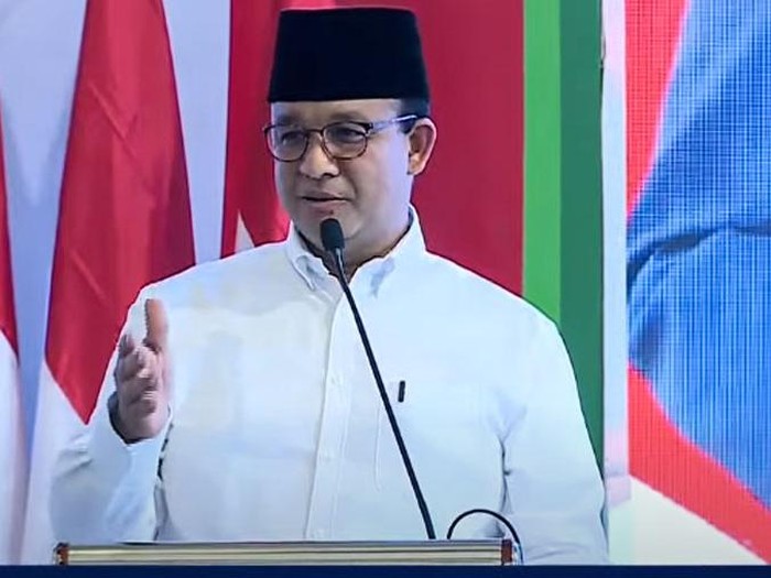 Deklarasi pasangan capres-cawapres Anies Baswedan dan Muhaimin Iskandar (Cak Imin) di Hotel Majapahit, Surabaya, Jawa Timur, Sabtu (2/9).