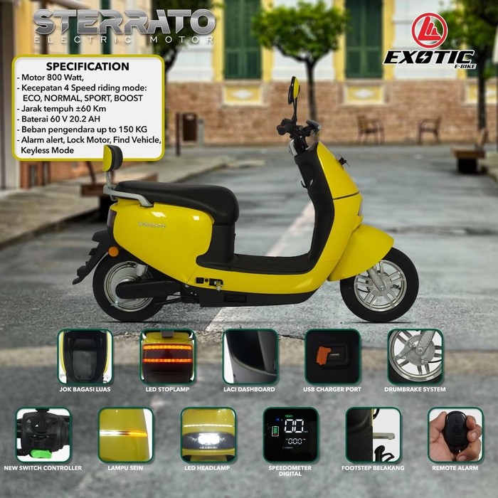 Exotic Sterrato Exotic Sterrato sebagai motor listrik subsidi termurah