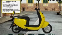 Exotic Sterrato menjadi motor listrik subsidi dengan harga paling murah. Motor listrik ini ditawarkan dengan harga Rp 5,5 jutaan. Foto: Exotic Bike