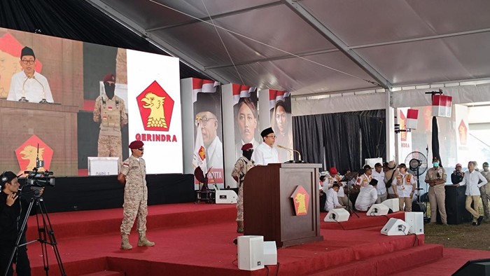 Fadli zon di acara Gerindra Bogor (Rizky-detikcom)