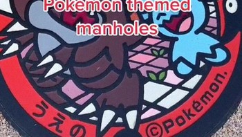 Lubang penutup got pun dihiasi anime. Foto: Bored Panda