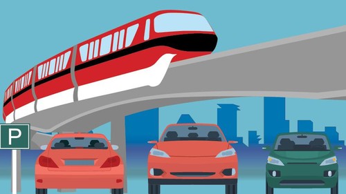 Infografis Tempat Parkir dekat LRT Jabodebek
