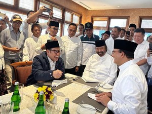 Anies-Cak Imin di Panggung Deklarasi, Nyanyi Indonesia Raya-Ya Lal Wathon