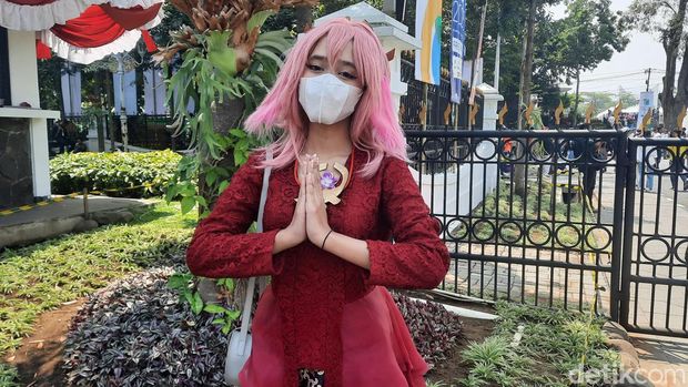 Penonton cosplay di West Java Festival 2023