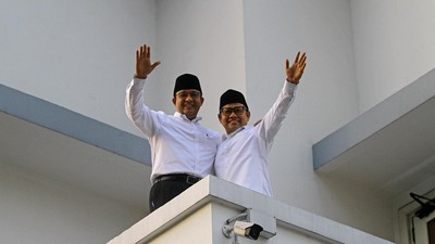 Momen Deklarasi Anies-Cak Imin di Surabaya