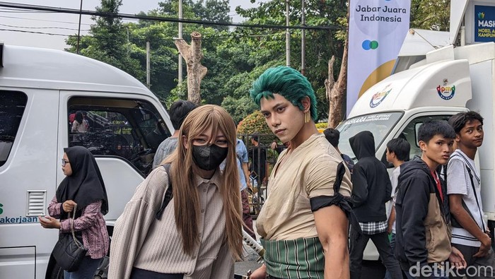 Roronoa Zoro mewarnai West Java Festival 2023