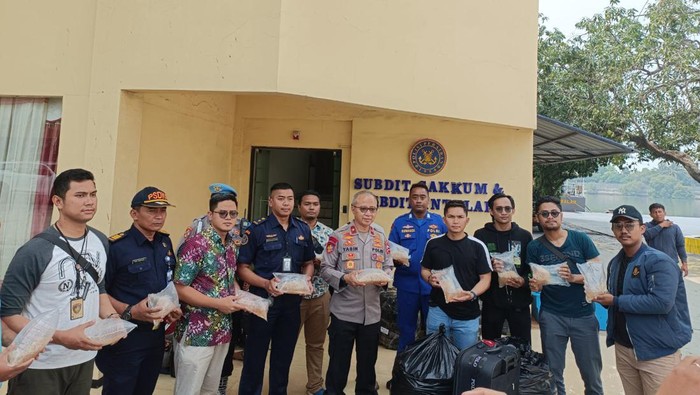 Subdit Gakkum Direktorat Polisi Air (Ditpolair) Baharkam Polri mengagalkan  penyelundupan 350 ribu ekor benih lobster di wilayah Curug, Tangerang.