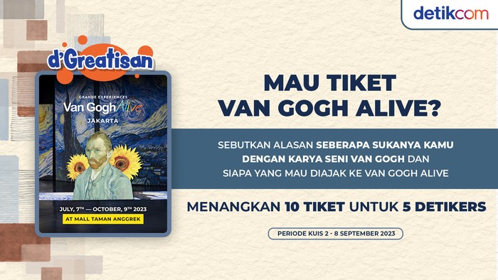 Kuis tiket Van Gogh Alive.