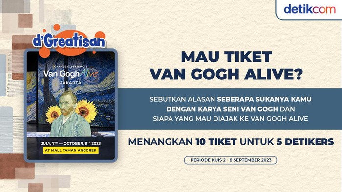 Kuis tiket Van Gogh Alive.