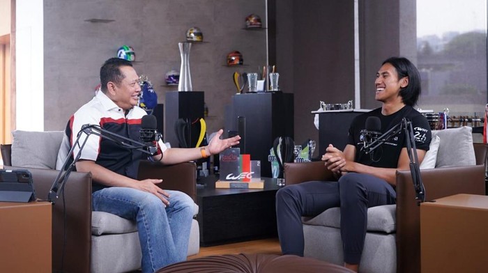 Bamsoet dengan Sean Gelael