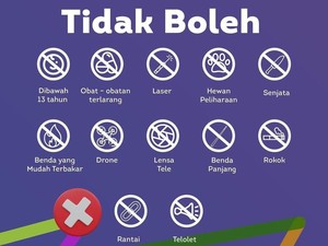 Ingat, Barang-barang Ini Tidak Boleh Dibawa ke Konser West Java Festival 2023