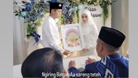 Ikram Rosadi menikahi Larissa Chou dengan maskawin Rp 20.230.000. Foto: Instagram/@larissachou