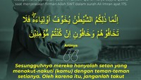 Kelompok pertama yang ditakuti setan adalah orang-orang yang takut kepada Allah SWT. Hal ini dijelaskan dalam surah Ali Imran ayat 175. (Ilustrasi: Zaki Alfarabi/detikcom)
