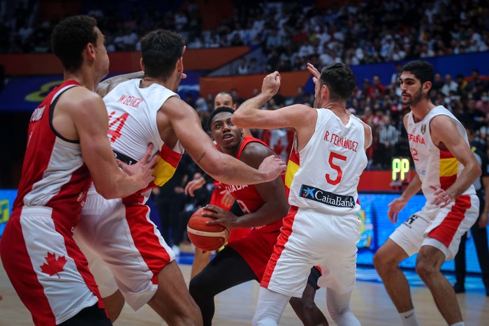 Kanada vs Spanyol di FIBA World Cup 2023, Minggu (3/9) di Indonesia Arena, Jakarta.