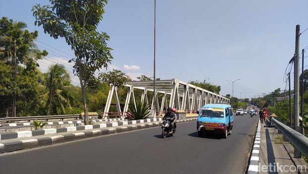 Lokasi Jembatan Elo yang berada di Blondo, Pare, Kecamatan Mungkid, Kabupaten Magelang. Foto diunggah Minggu (3/9/2023).