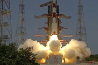 Indias Aditya-L1 spacecraft travels after it was launched from the Satish Dhawan Space Centre in Sriharikota, India, Saturday, Sept. 2, 2023. India launched its first space mission to study the sun on Saturday, less than two weeks after a successful uncrewed landing near the south polar region of the moon. (AP Photo/R. Parthibhan)