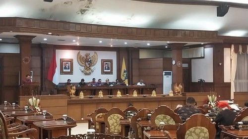 Sidang Paripurna DPRD Provinsi Bali ke-38 di gedung DPRD Bali, Sabtu (2/9/2023).