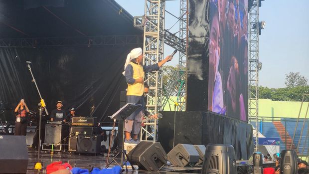 PAS Band saat tampil di WJF 2023.