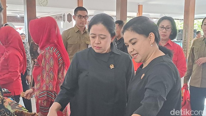 Puan Maharani di Wonogiri, Minggu (3/9/2023).