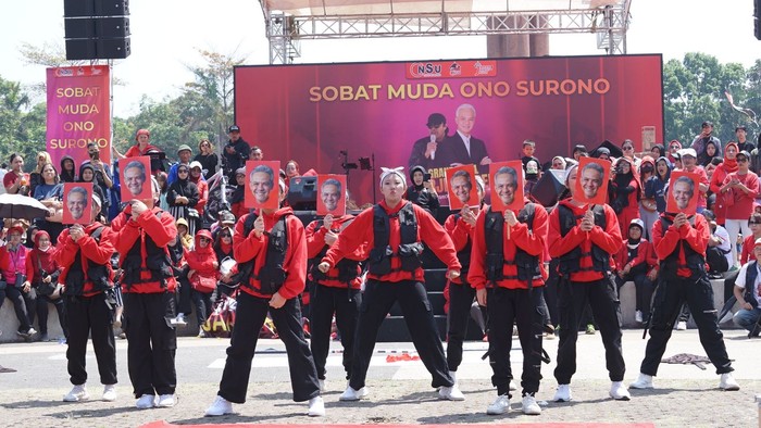Relawan Onsu Sosialisasikan Ganjar Lewat Dance Competition Jarji Jarbeh